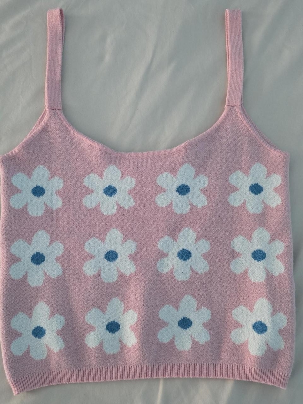 Women's Pink Daisy Tank Top - Women's Accessories